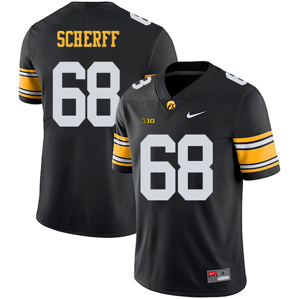 Brandon Scherff Iowa Hawkeyes Men's Jersey - #68 NCAA Black Stitched Nike Authentic