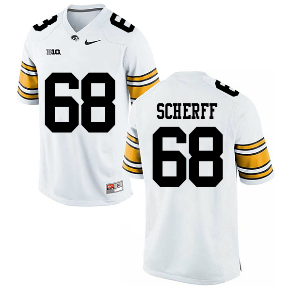Brandon Scherff Iowa Hawkeyes Men's Jersey - #68 NCAA White Stitched Nike Authentic