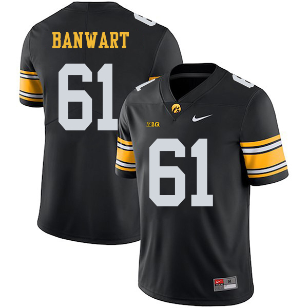 Cole Banwart Iowa Hawkeyes Men's Jersey - #61 NCAA Black Stitched Nike Authentic