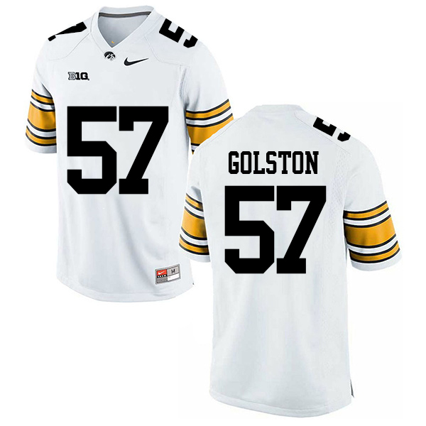 Chauncey Golston Iowa Hawkeyes Men's Jersey - #57 NCAA White Stitched Nike Authentic