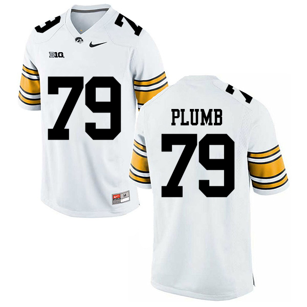 Jack Plumb Iowa Hawkeyes Men's Jersey - #79 NCAA White Stitched Nike Authentic
