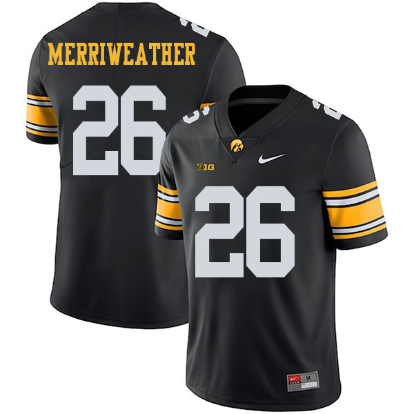 Kaevon Merriweather Iowa Hawkeyes Men's Jersey - #26 NCAA Black Stitched Nike Authentic