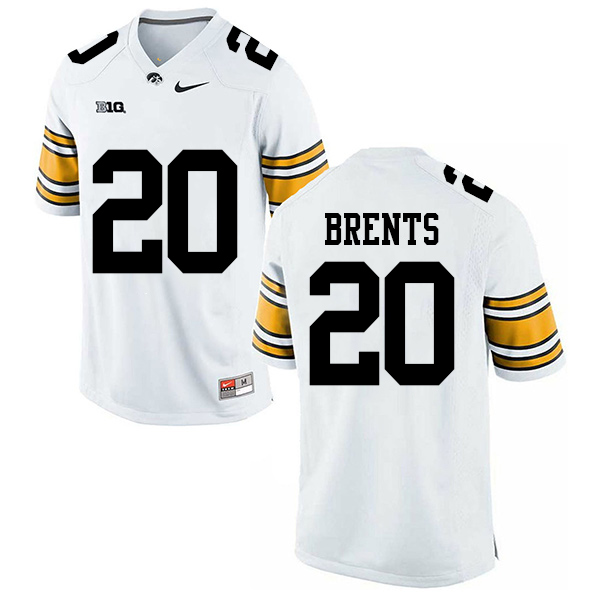 Julius Brents Iowa Hawkeyes Men's Jersey - #20 NCAA White Stitched Nike Authentic