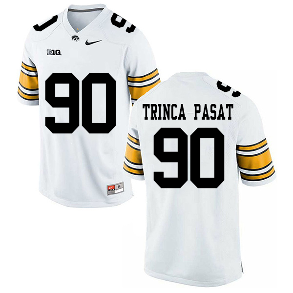 Louis Trinca-Pasat Iowa Hawkeyes Men's Jersey - #90 NCAA White Stitched Nike Authentic