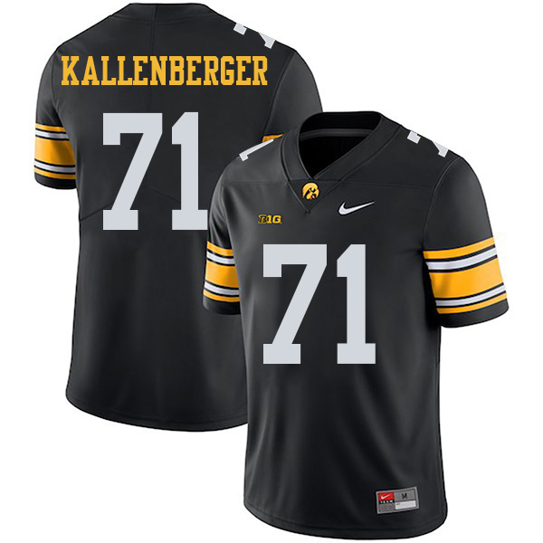 Mark Kallenberger Iowa Hawkeyes Men's Jersey - #71 NCAA Black Stitched Nike Authentic