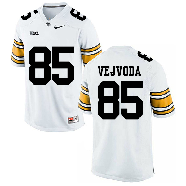 Nate Vejvoda Iowa Hawkeyes Men's Jersey - #85 NCAA White Stitched Nike Authentic