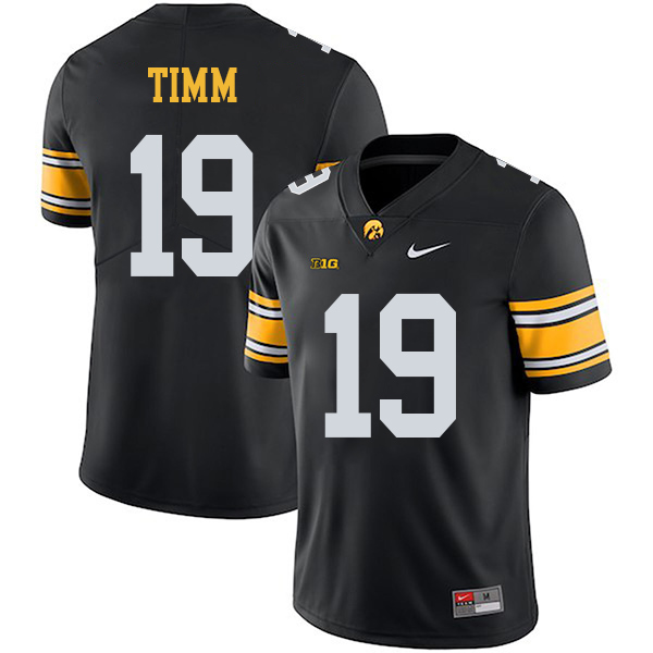 Miles Taylor Iowa Hawkeyes Men's Jersey - #19 NCAA Black Limited Home