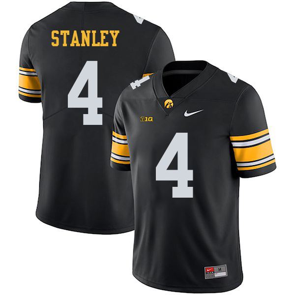Nate Stanley Iowa Hawkeyes Men's Jersey - #4 NCAA Black Stitched Nike Authentic
