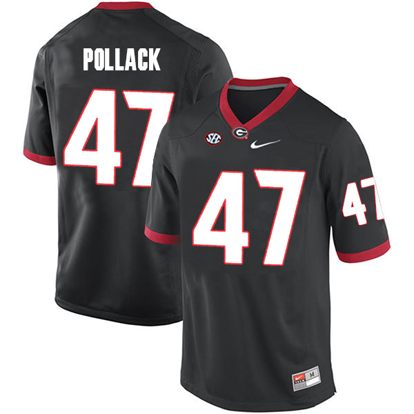 David Pollack Georgia Bulldogs Men's Jersey - #47 NCAA Black Limited Home
