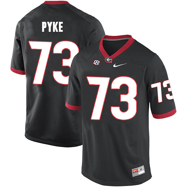 Greg Pyke Georgia Bulldogs Men's Jersey - #73 NCAA Black Limited Home