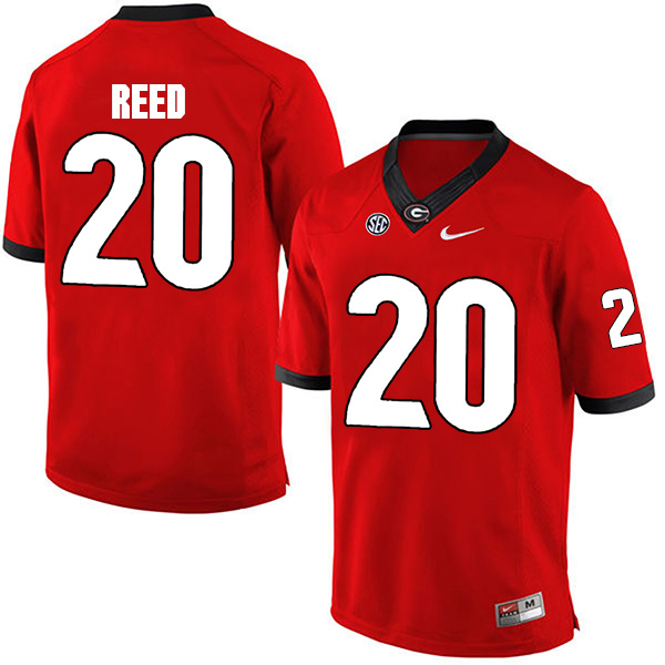 J.R. Reed Georgia Bulldogs Men's Jersey - #20 NCAA Red Limited Home