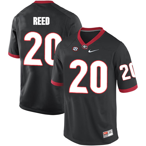 J.R. Reed Georgia Bulldogs Men's Jersey - #20 NCAA Black Limited Home