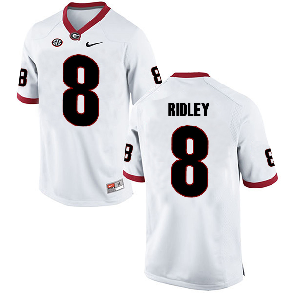 Riley Ridley Georgia Bulldogs Men's Jersey - #8 NCAA White Limited Away