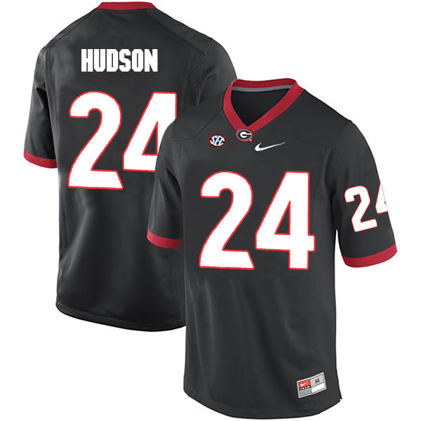 Prather Hudson Georgia Bulldogs Men's Jersey - #24 NCAA Black Limited Home