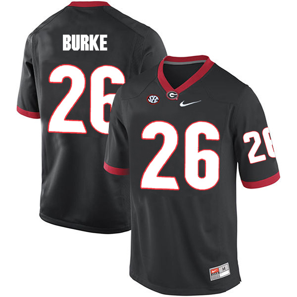 Patrick Burke Georgia Bulldogs Men's Jersey - #26 NCAA Black Limited Home