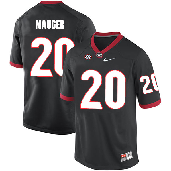 Quincy Mauger Georgia Bulldogs Men's Jersey - #20 NCAA Black Limited Home