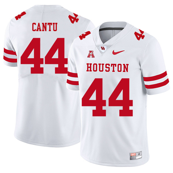 Anthony Cantu Houston Cougars Men's Jersey - #44 NCAA White Stitched Authentic