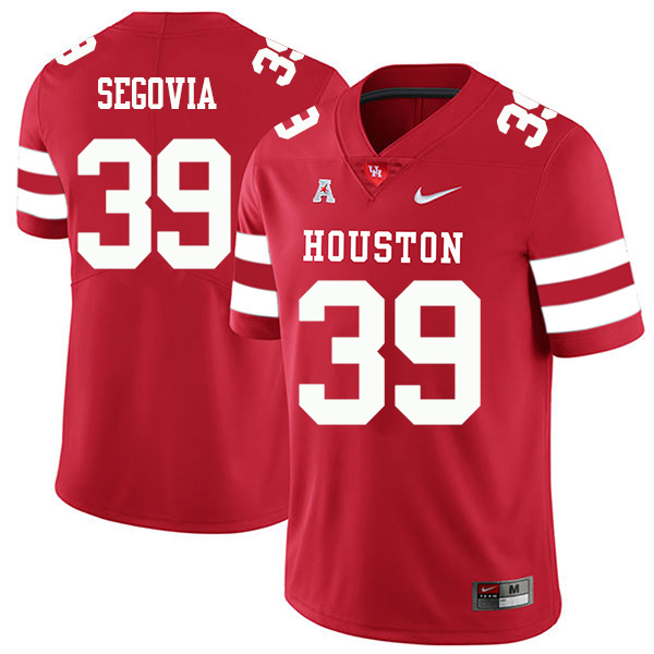 Andrew Segovia Houston Cougars Men's Jersey - #39 NCAA Red Stitched Authentic