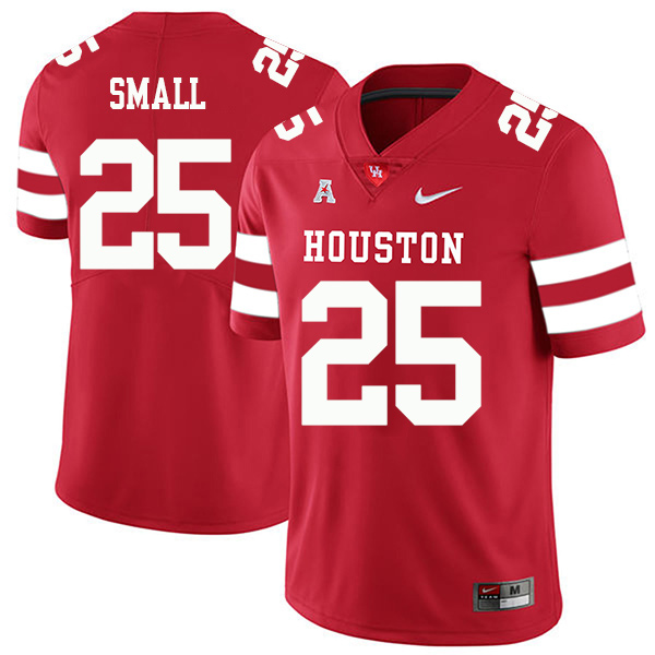 D.J. Small Houston Cougars Men's Jersey - #25 NCAA Red Stitched Authentic