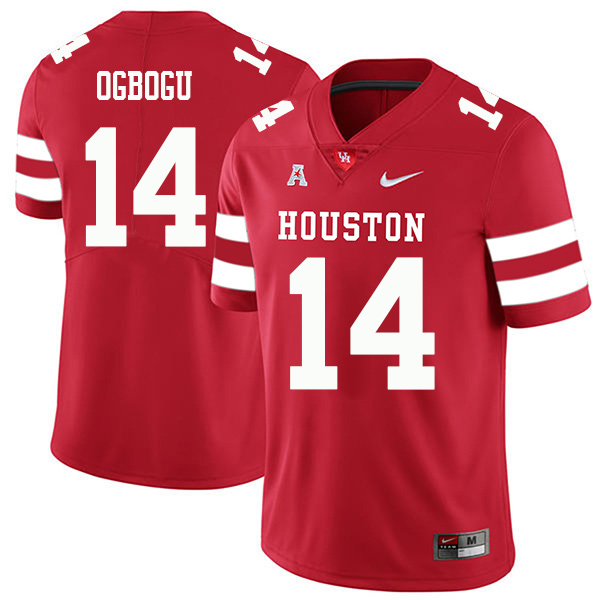 Ike Ogbogu Houston Cougars Men's Jersey - #14 NCAA Red Stitched Authentic