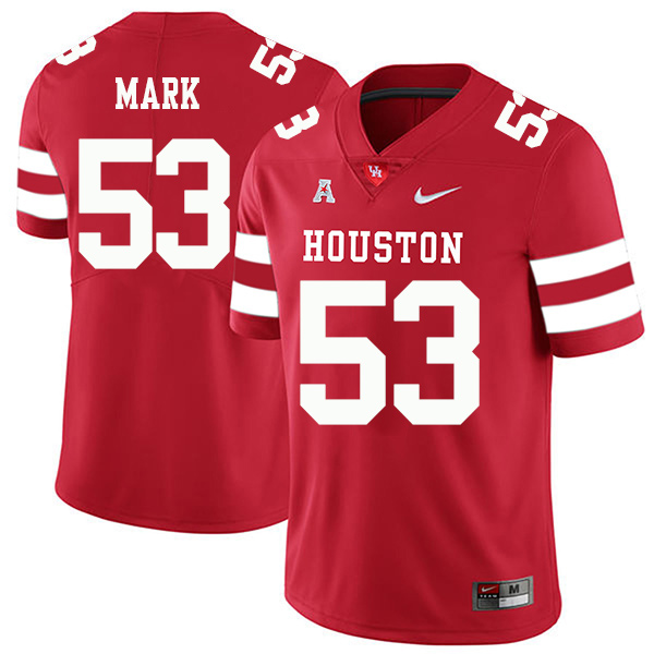 Hayden Mark Houston Cougars Men's Jersey - #53 NCAA Red Stitched Authentic