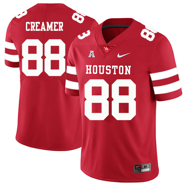Shane Creamer Houston Cougars Men's Jersey - #88 NCAA Red Stitched Authentic