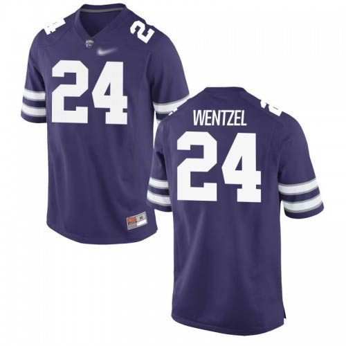 Dylan Wentzel Kansas State Wildcats Men's Jersey - #24 NCAA Purple Game