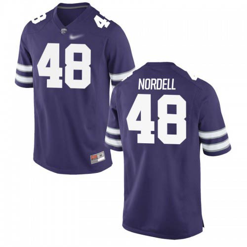Ian Nordell Kansas State Wildcats Men's Jersey - #48 NCAA Purple Game