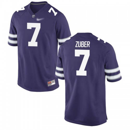 Isaiah Zuber Kansas State Wildcats Men's Jersey - #7 NCAA Purple Game Isaiah Zuber Kansas State Wildcats Men's Jersey - #7 NCAA Purple Game