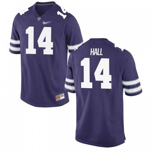 Hunter Hall Kansas State Wildcats Men's Jersey - #14 NCAA Purple Game