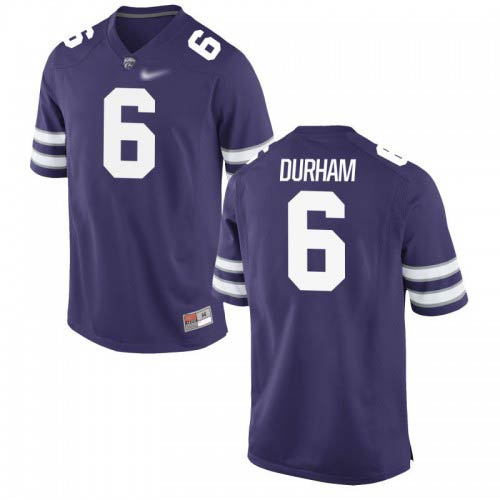 Johnathan Durham Kansas State Wildcats Men's Jersey - #6 NCAA Purple Game