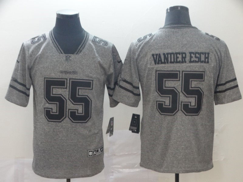 Men's Dallas Cowboys #55 Leighton Vander Esch Nike Silver Inverted Legend Jersey