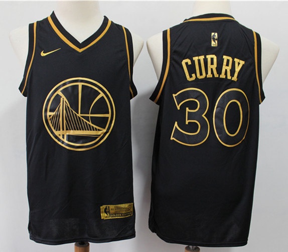 stephen curry black and gold jersey