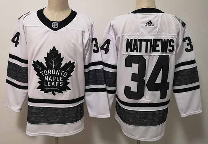 Mens Toronto Maple Leafs #34 Auston Matthews adidas White 2019 NHL All-Star Game Jersey