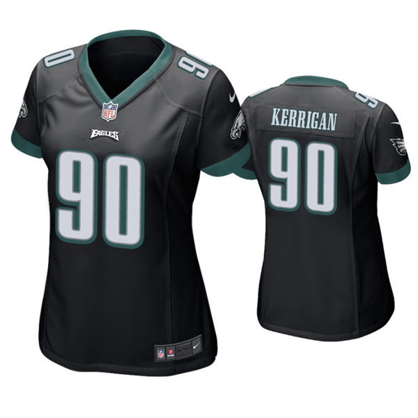 Womens Philadelphia Eagles #90 Ryan Kerriga Nike Black Limited Jersey 