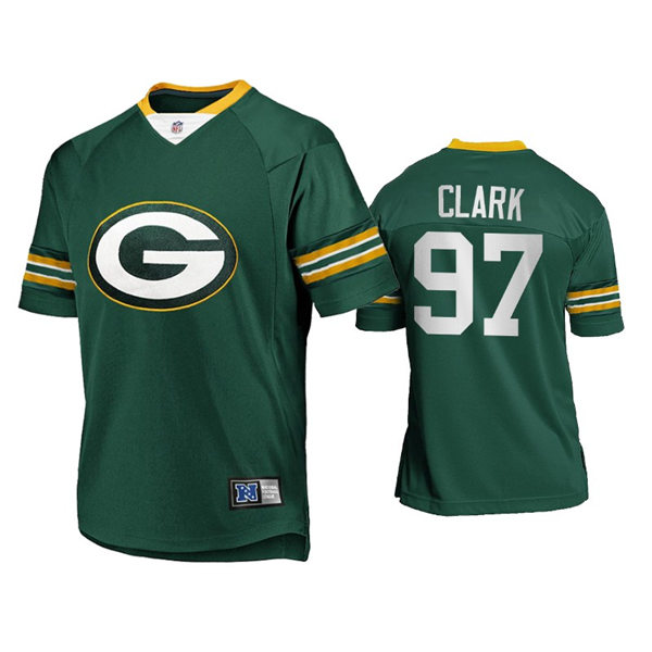 Mens Green Bay Packers #97 Kenny Clark Nike 2021 Green Team Logo Icon Jersey