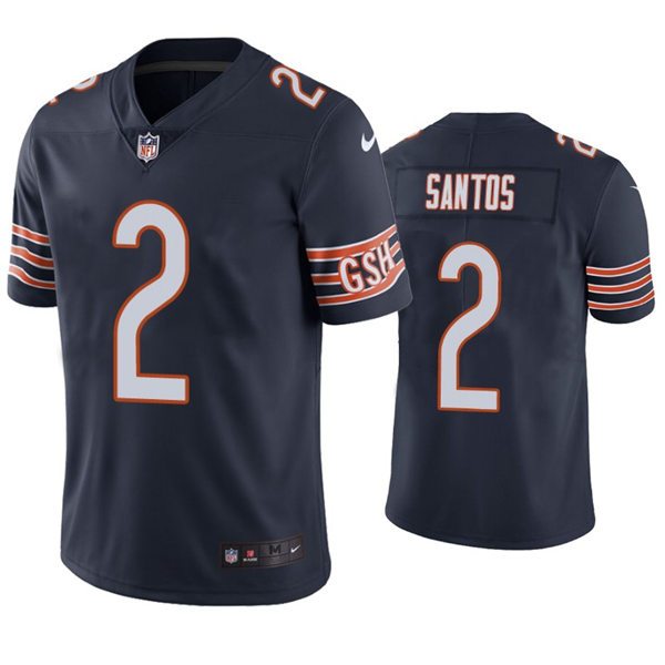 Mens Chicago Bears #2 Cairo Santos Nike Navy Vapor Untouchable Limited Jersey