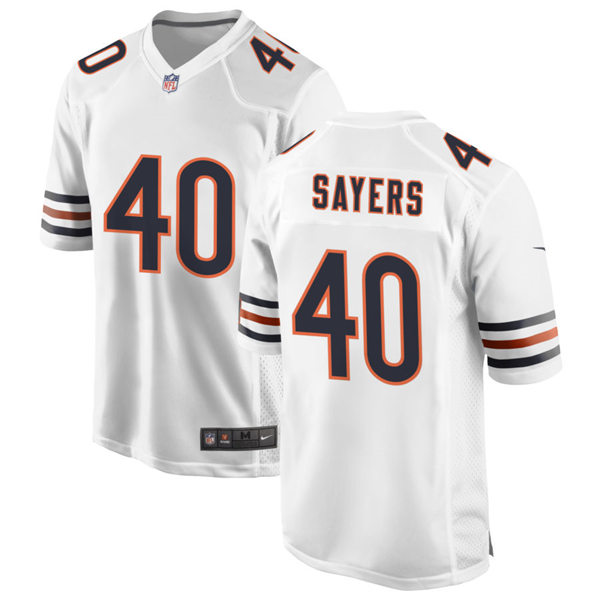 Mens Chicago Bears Retired Player #40 Gale Sayers Nike White Vapor Untouchable Limited Jersey