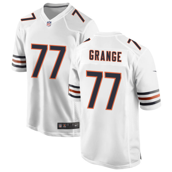 Mens Chicago Bears Retired Player #77 Red Grange Nike White Vapor Untouchable Limited Jersey