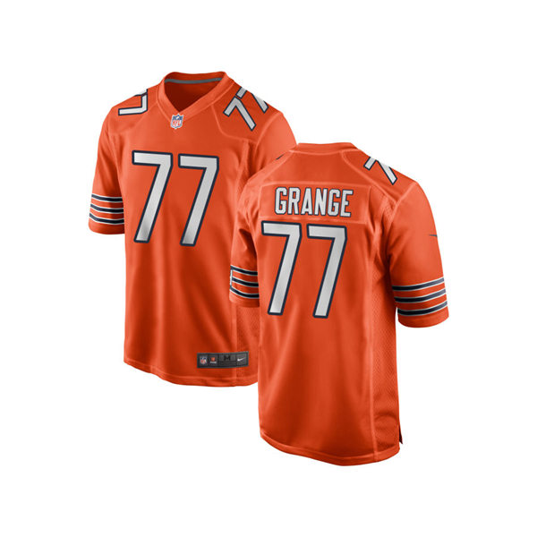 Mens Chicago Bears Retired Player #77 Red Grange Nike Orange Alternate Untouchable Limited Jersey