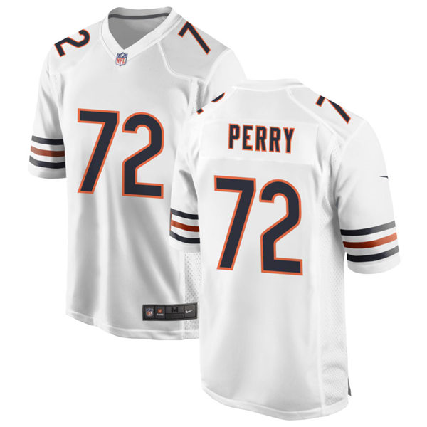 Mens Chicago Bears Retired Player #72 William Perry Nike White Vapor Untouchable Limited Jersey