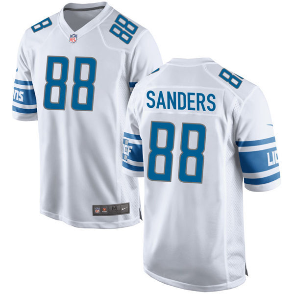 Mens Detroit Lions Retired Player #88 Charlie Sanders Nike White Vapor Untouchable Limited Jersey