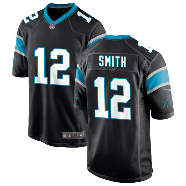 Mens Carolina Panthers #12 Shi Smith Nike Black Vapor Untouchable Limited Jersey