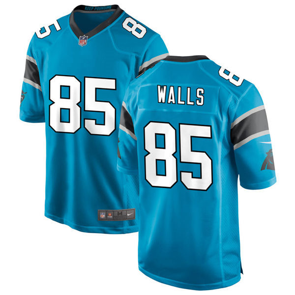 Mens Carolina Panthers Retired Player #85 Wesley Walls Nike Blue Vapor Untouchable Limited Jersey