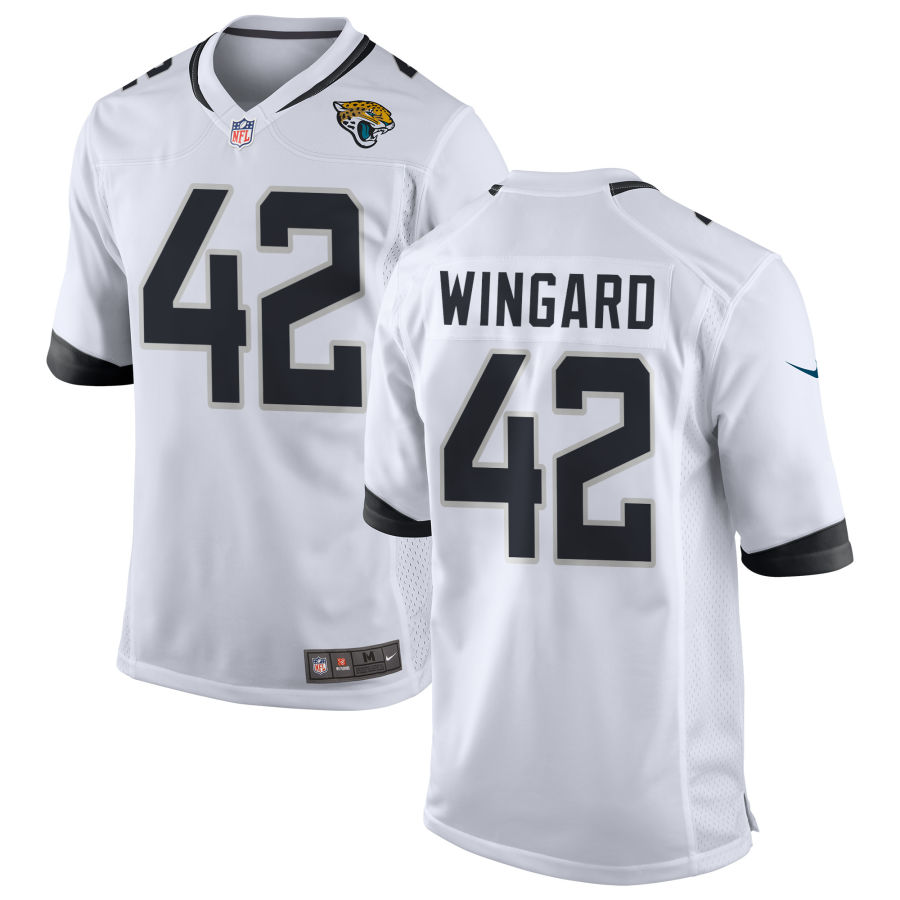 Mens Jacksonville Jaguars #42 Andrew Wingard Nike White Vapor Untouchable Limited Jersey