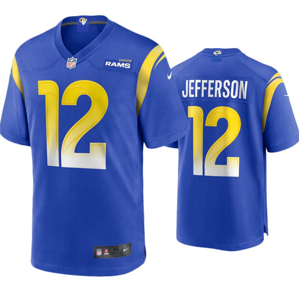 Mens Los Angeles Rams #12 Van Jefferson Nike Royal Vapor Untouchable Limited Jersey