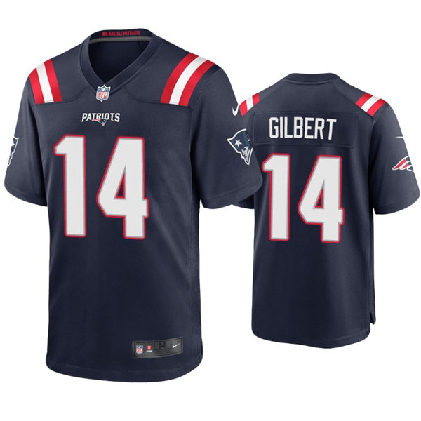 Mens New England Patriots #14 Garrett Gilbert Nike Navy Vapor Untouchable Limited Jersey 