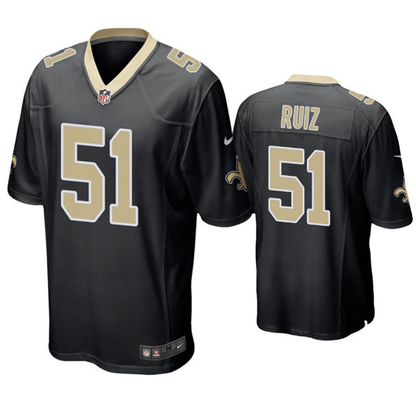 Youth New Orleans Saints #51 Cesar Ruiz Nike Black Limited Jersey 