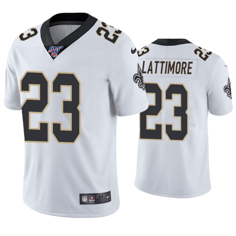 Youth New Orleans Saints #23 Marshon Lattimore Nike White Limited Jersey
