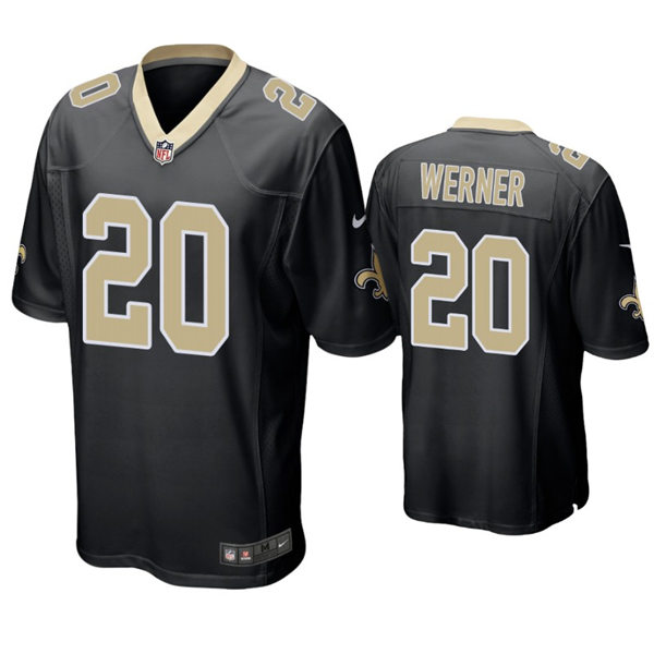 Youth New Orleans Saints #20 Pete Werner Nike Black Limited Jersey 